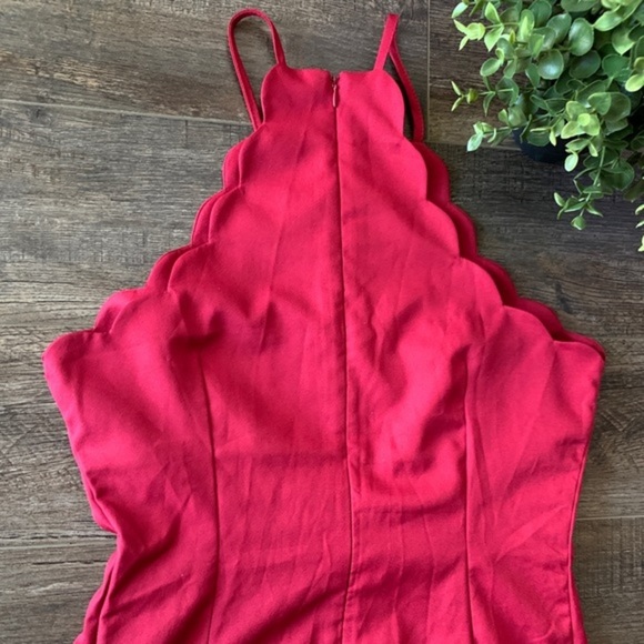 LuLus Endlessly Endearing Wine Red Dress Medium - Picture 11 of 11